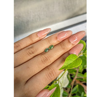 1.34&nbsp;Ct.Tw.Total Carat Weight Green Sapphire Pair from Ceylon (Sri Lanka) Life Style