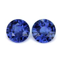 2.43&nbsp;Ct.Tw.Total Carat Weight Blue Sapphire Pair from Ceylon (Sri Lanka) Video