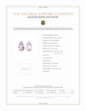 6.44 Ct.Tw.Total Carat Weight Sapphire Pair from Ceylon (Sri Lanka) Scan Report