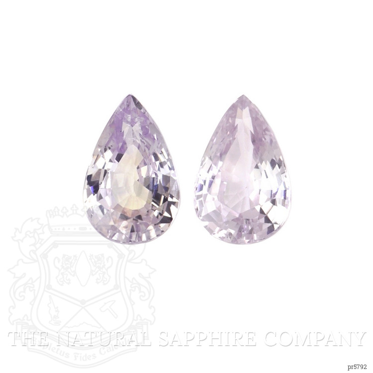 6.44 Ct.Tw. Purple Sapphire Pair from Ceylon (Sri Lanka)
