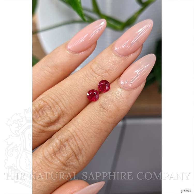 1.36 Ct.Tw. Ruby Pair from Mozambique