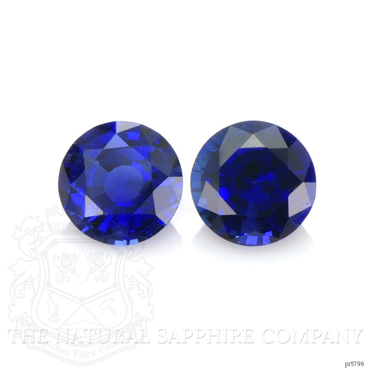 0.91 Ct.Tw. Blue Sapphire Pair from Ceylon (Sri Lanka)