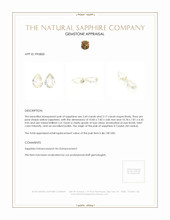 5.77 Ct.Tw.Total Carat Weight Yellow Sapphire Pair from Ceylon (Sri Lanka) Appraisal