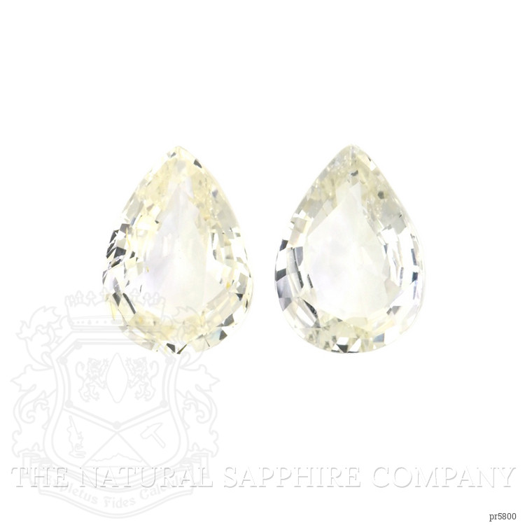 5.77 Ct.Tw. Yellow Sapphire Pair from Ceylon (Sri Lanka)