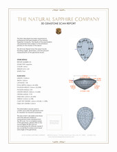 5.77&nbsp;Ct.Tw.Total Carat Weight Yellow Sapphire Pair from Ceylon (Sri Lanka) 3 D Scan Report