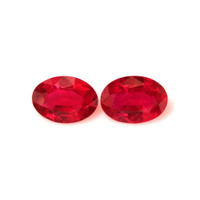 1.44 Ct.Tw.Total Carat Weight Ruby Pair from Mozambique Video