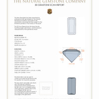 7.63 Ct.Tw.Total Carat Weight Tourmaline Pair from Brazil 3 D Scan Report