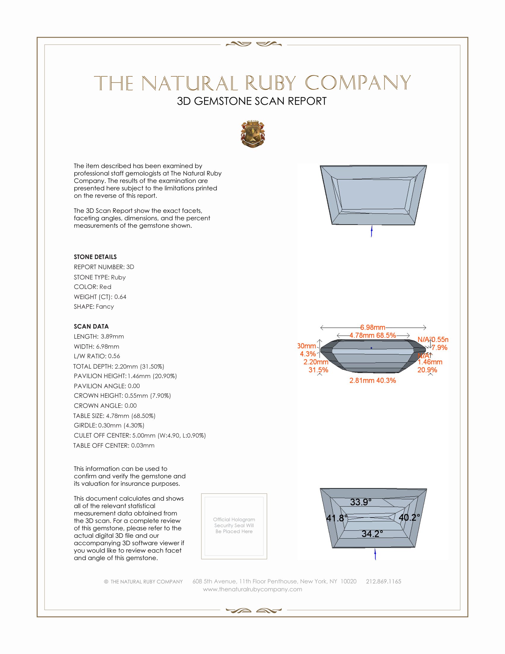 1.28 Ct.Tw. Ruby Pair from Mozambique