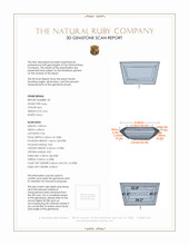 1.28 Ct.Tw.Total Carat Weight Ruby Pair from Mozambique 3 D Scan Report
