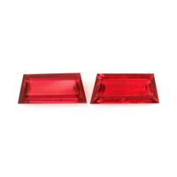 0.94 Ct.Tw.Total Carat Weight Ruby Pair from Mozambique Video