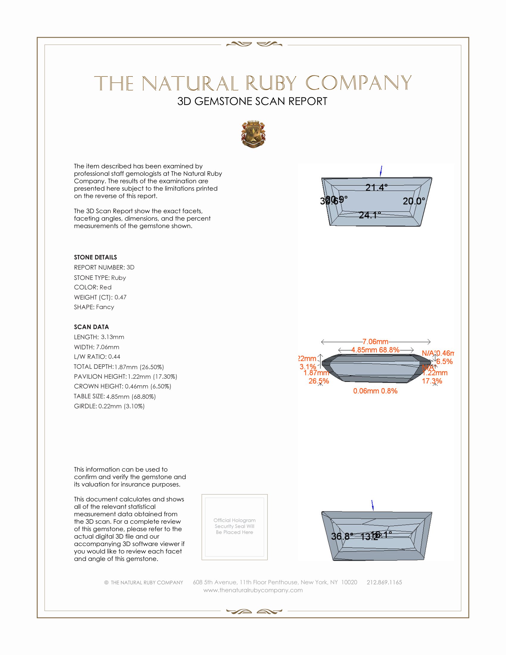 0.94 Ct.Tw. Ruby Pair from Mozambique