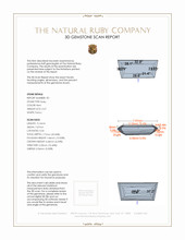 0.94 Ct.Tw.Total Carat Weight Ruby Pair from Mozambique 3 D Scan Report