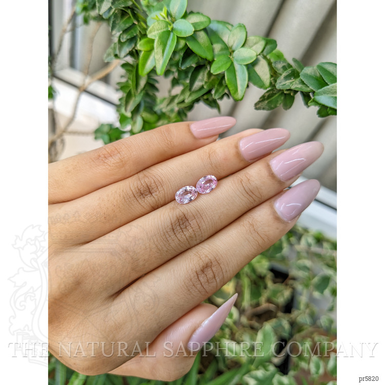 2.86 Ct.Tw. Pink Sapphire Pair from Ceylon (Sri Lanka)