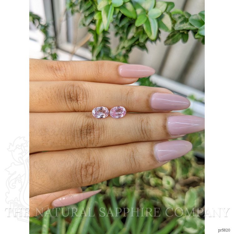 2.86 Ct.Tw. Pink Sapphire Pair from Ceylon (Sri Lanka)