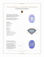 2.86 Ct.Tw.Total Carat Weight Pink Sapphire Pair from Ceylon (Sri Lanka) 3 D Scan Report