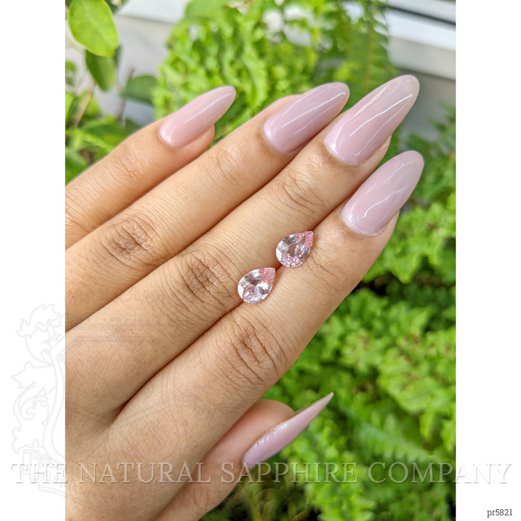 3.10 Ct.Tw. Pink Sapphire Pair from Ceylon (Sri Lanka)