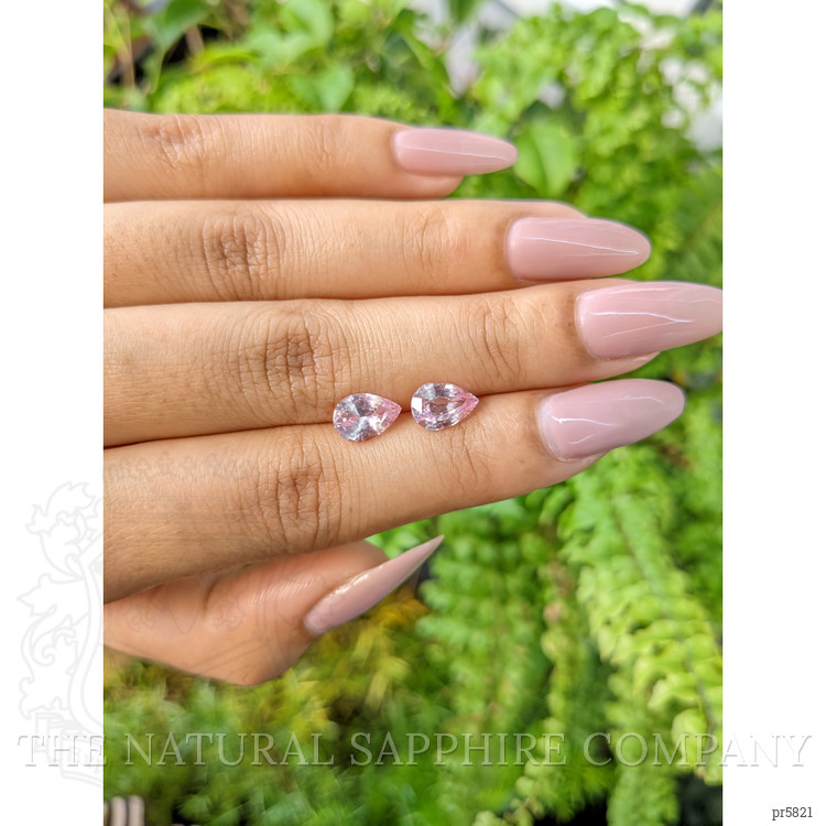 3.10 Ct.Tw. Pink Sapphire Pair from Ceylon (Sri Lanka)