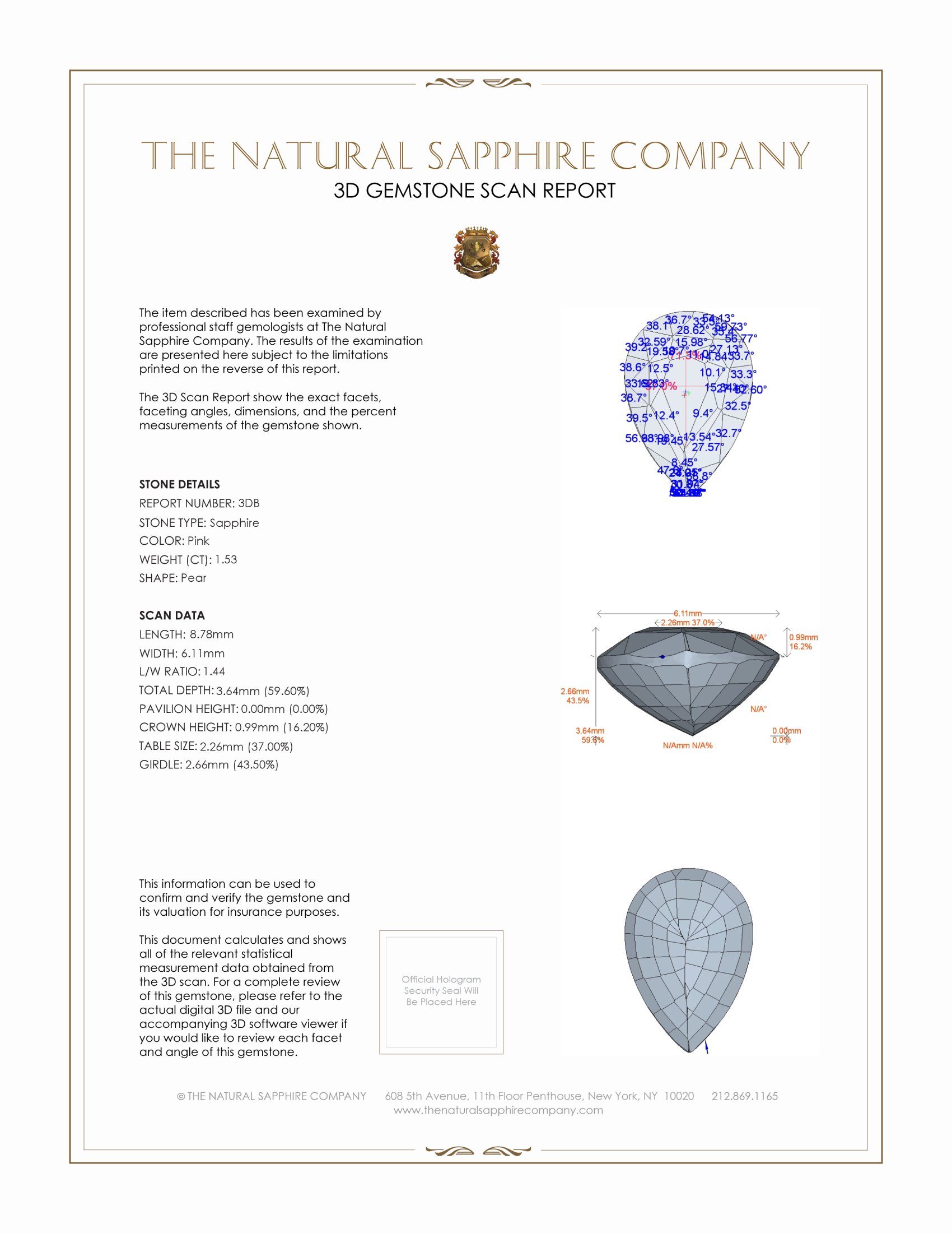 3.10 Ct.Tw. Pink Sapphire Pair from Ceylon (Sri Lanka)