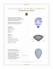 3.10 Ct.Tw.Total Carat Weight Pink Sapphire Pair from Ceylon (Sri Lanka) 3 D Scan Report