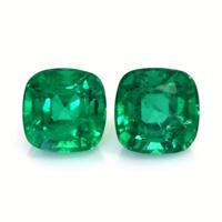 2.77 Ct.Tw.Total Carat Weight Emerald Pair from Zambia Video