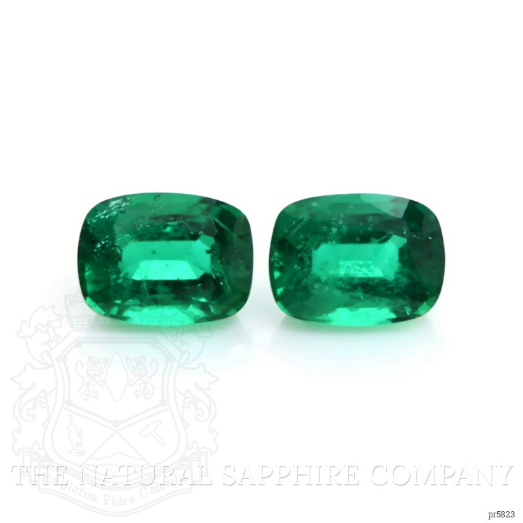 2.66 Ct.Tw. Emerald Pair from Zambia