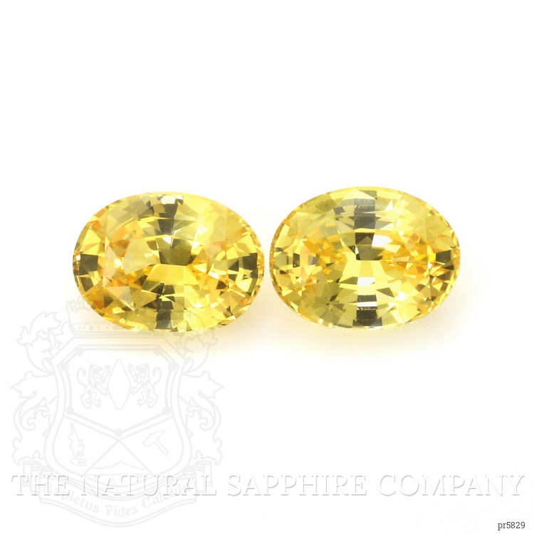 2.59 Ct.Tw. Yellow Sapphire Pair from Ceylon (Sri Lanka)