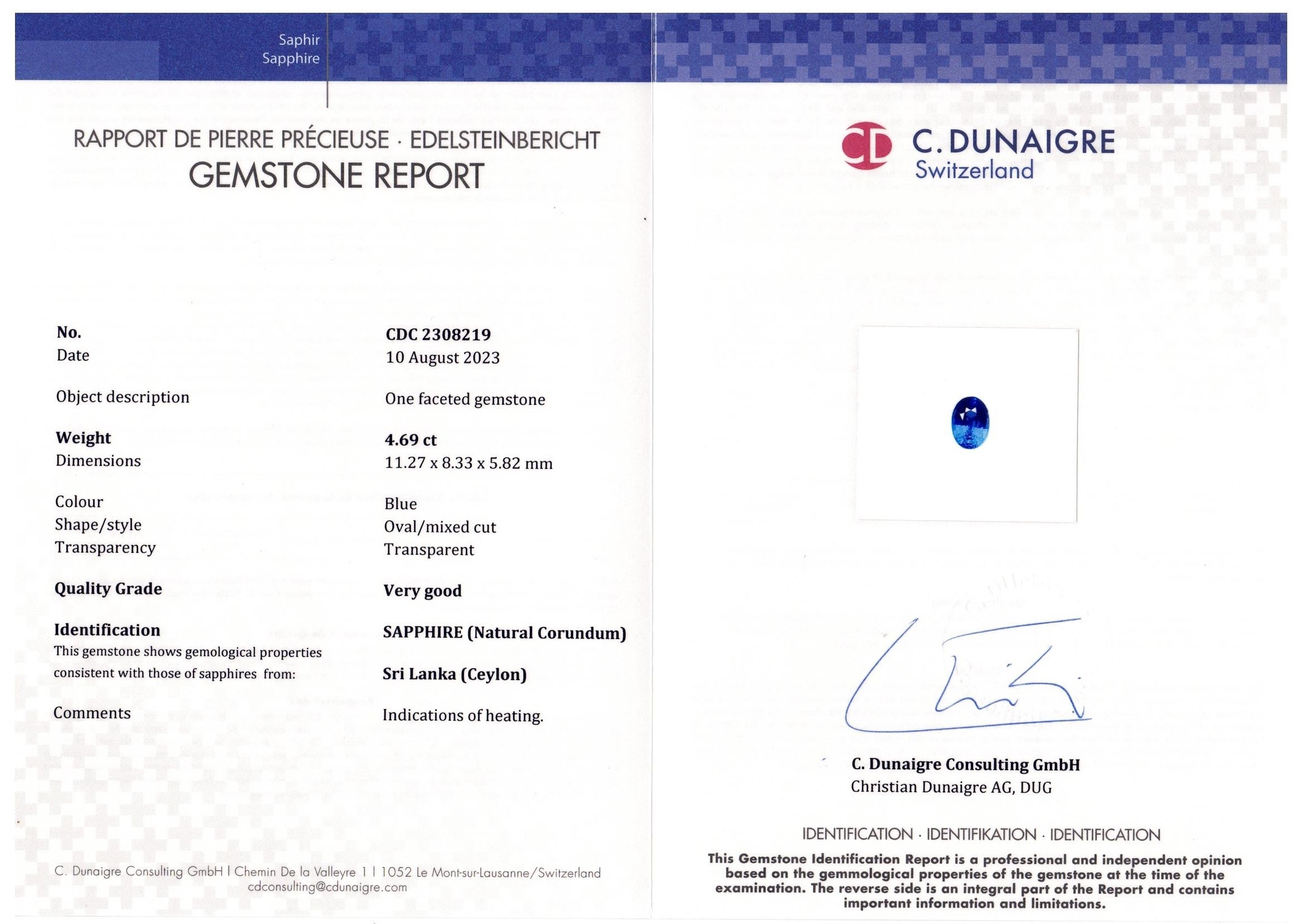 9.58 Ct.Tw. Blue Sapphire Pair from Ceylon (Sri Lanka)