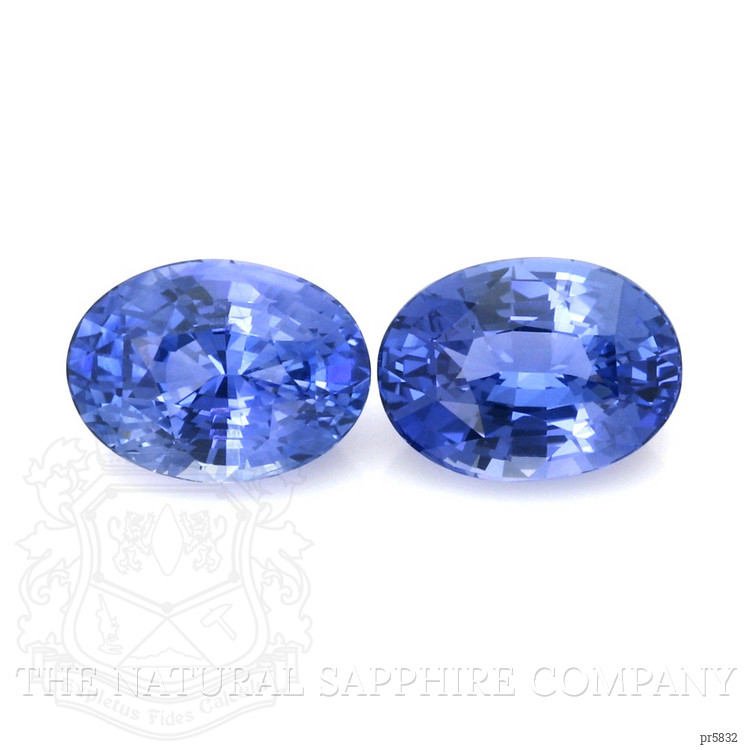9.58 Ct.Tw. Blue Sapphire Pair from Ceylon (Sri Lanka)