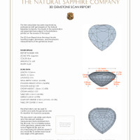 9.37 Ct.Tw.Total Carat Weight Blue Sapphire Pair from Ceylon (Sri Lanka) 3 D Scan Report