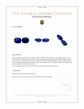 10.04 Ct.Tw.Total Carat Weight Blue Sapphire Pair from Ceylon (Sri Lanka) Appraisal