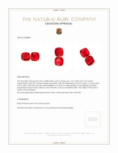 3.08 Ct.Tw.Total Carat Weight Ruby Pair from Mozambique Appraisal