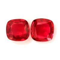 3.08 Ct.Tw.Total Carat Weight Ruby Pair from Mozambique Video