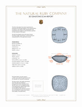 3.08&nbsp;Ct.Tw.Total Carat Weight Ruby Pair from Mozambique 3 D Scan Report