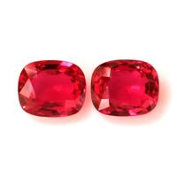 2.16 Ct.Tw.Total Carat Weight Ruby Pair from Mozambique Video
