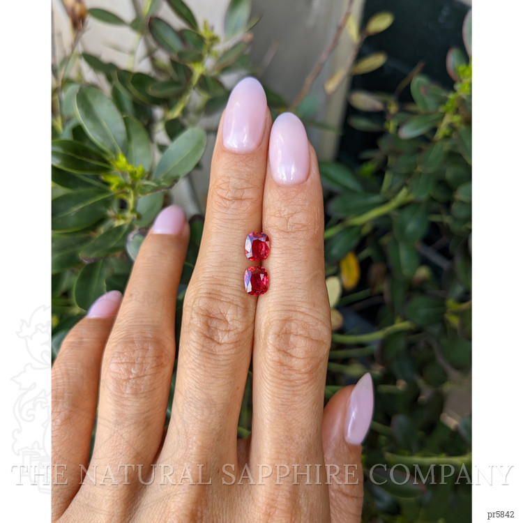 2.16 Ct.Tw. Ruby Pair from Mozambique