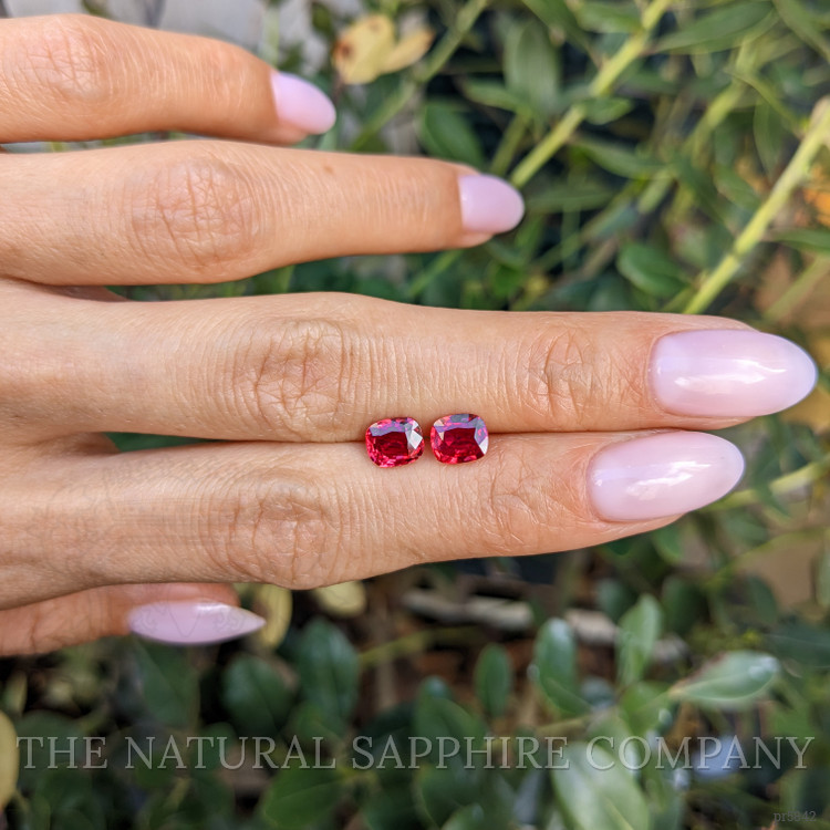 2.16 Ct.Tw. Ruby Pair from Mozambique
