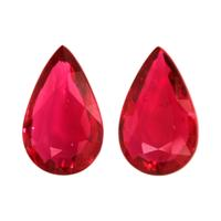 3.91 Ct.Tw.Total Carat Weight Ruby Pair from Mozambique Video