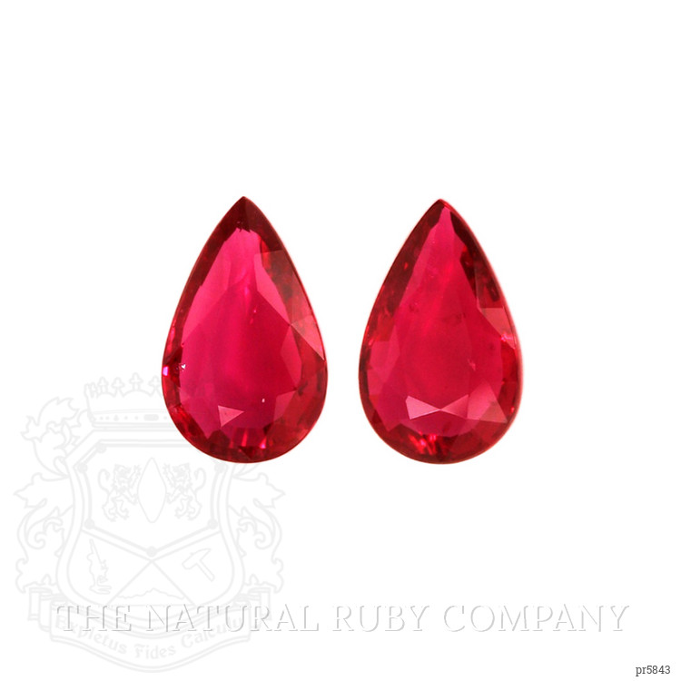3.91 Ct.Tw. Ruby Pair from Mozambique