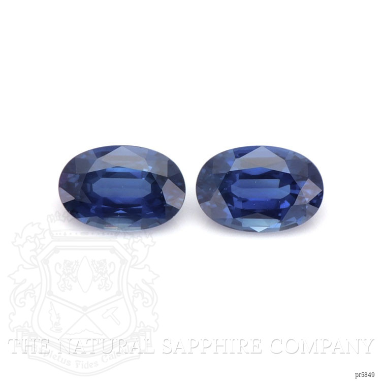 1.28 Ct.Tw. Blue Sapphire Pair from Ceylon (Sri Lanka)