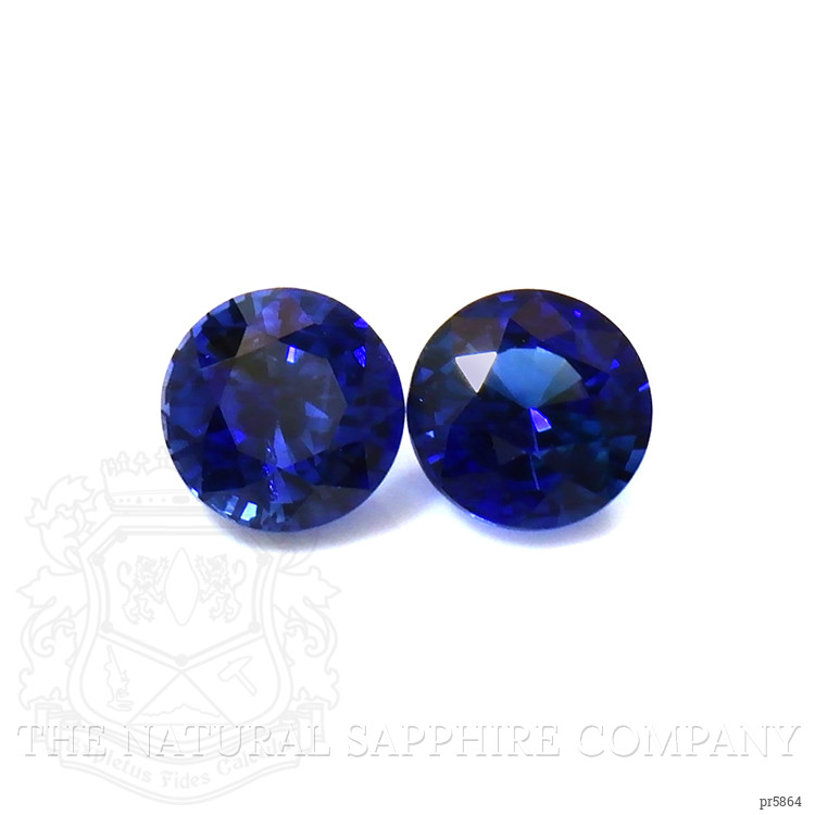 1.37 Ct.Tw. Blue Sapphire Pair from Ceylon (Sri Lanka)