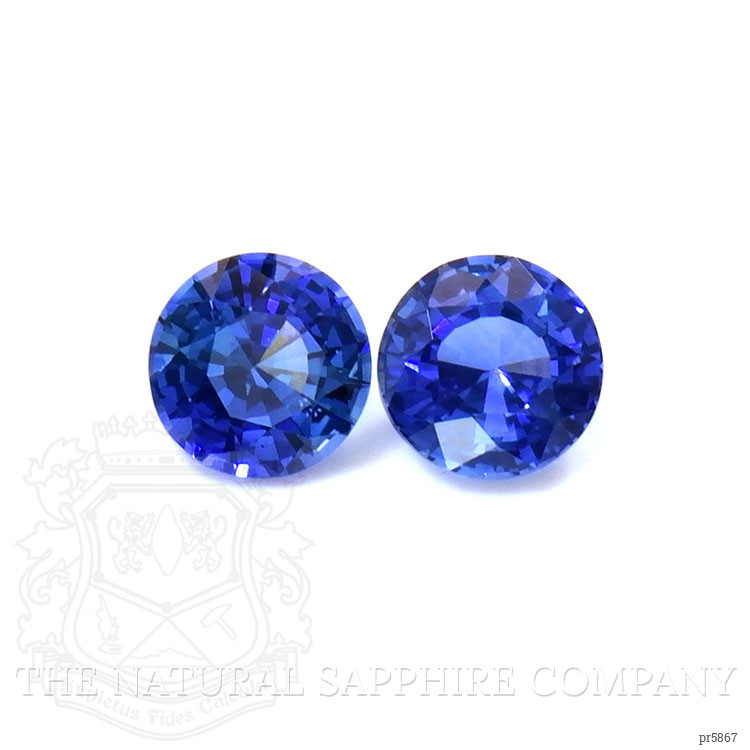1.05 Ct.Tw. Blue Sapphire Pair from Ceylon (Sri Lanka)