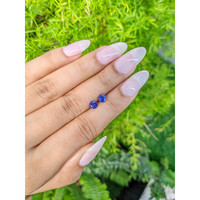 1.05&nbsp;Ct.Tw.Total Carat Weight Blue Sapphire Pair from Ceylon (Sri Lanka) Life Style