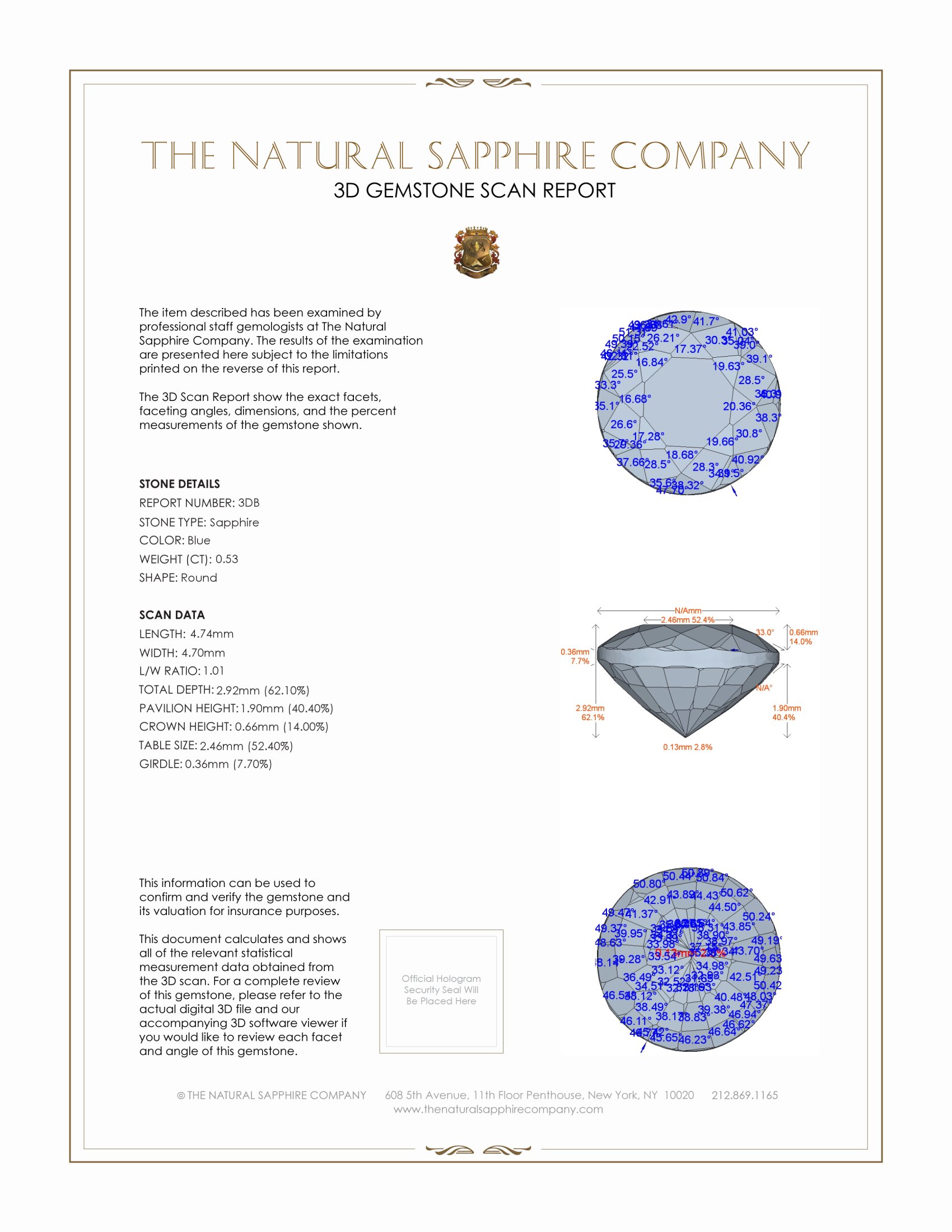 1.05 Ct.Tw. Blue Sapphire Pair from Ceylon (Sri Lanka)