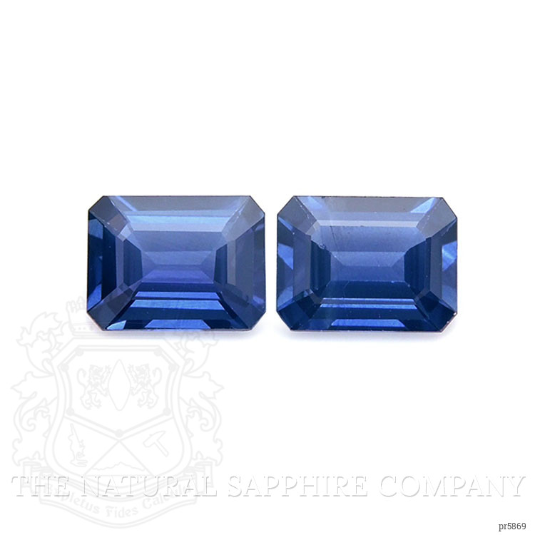 0.83 Ct.Tw. Blue Sapphire Pair from Thailand