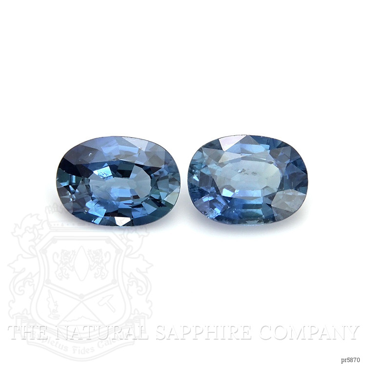 2.98 Ct.Tw. Blue Sapphire Pair from Ceylon (Sri Lanka)