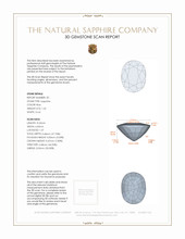 2.98&nbsp;Ct.Tw.Total Carat Weight Blue Sapphire Pair from Ceylon (Sri Lanka) 3 D Scan Report