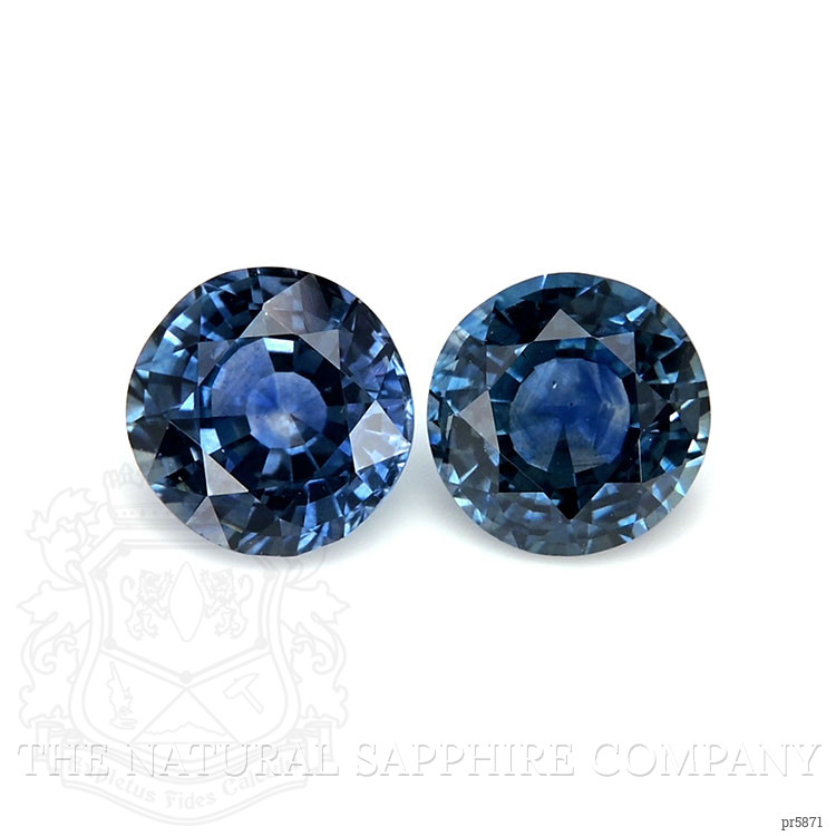 2.14 Ct.Tw. Blue Sapphire Pair from Madagascar