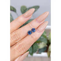 2.14&nbsp;Ct.Tw.Total Carat Weight Blue Sapphire Pair from Madagascar Life Style