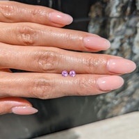 0.60&nbsp;Ct.Tw.Total Carat Weight Pink Sapphire Pair from Ceylon (Sri Lanka) Life Style