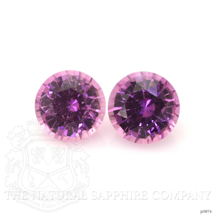 0.83 Ct.Tw. Pink Sapphire Pair from Ceylon (Sri Lanka)